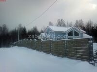 001 Депевянный забор Тейка зимой